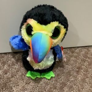 TY Beanie Boos - BEAKS the Toucan Collective Bird Multi Soft Plush Toy